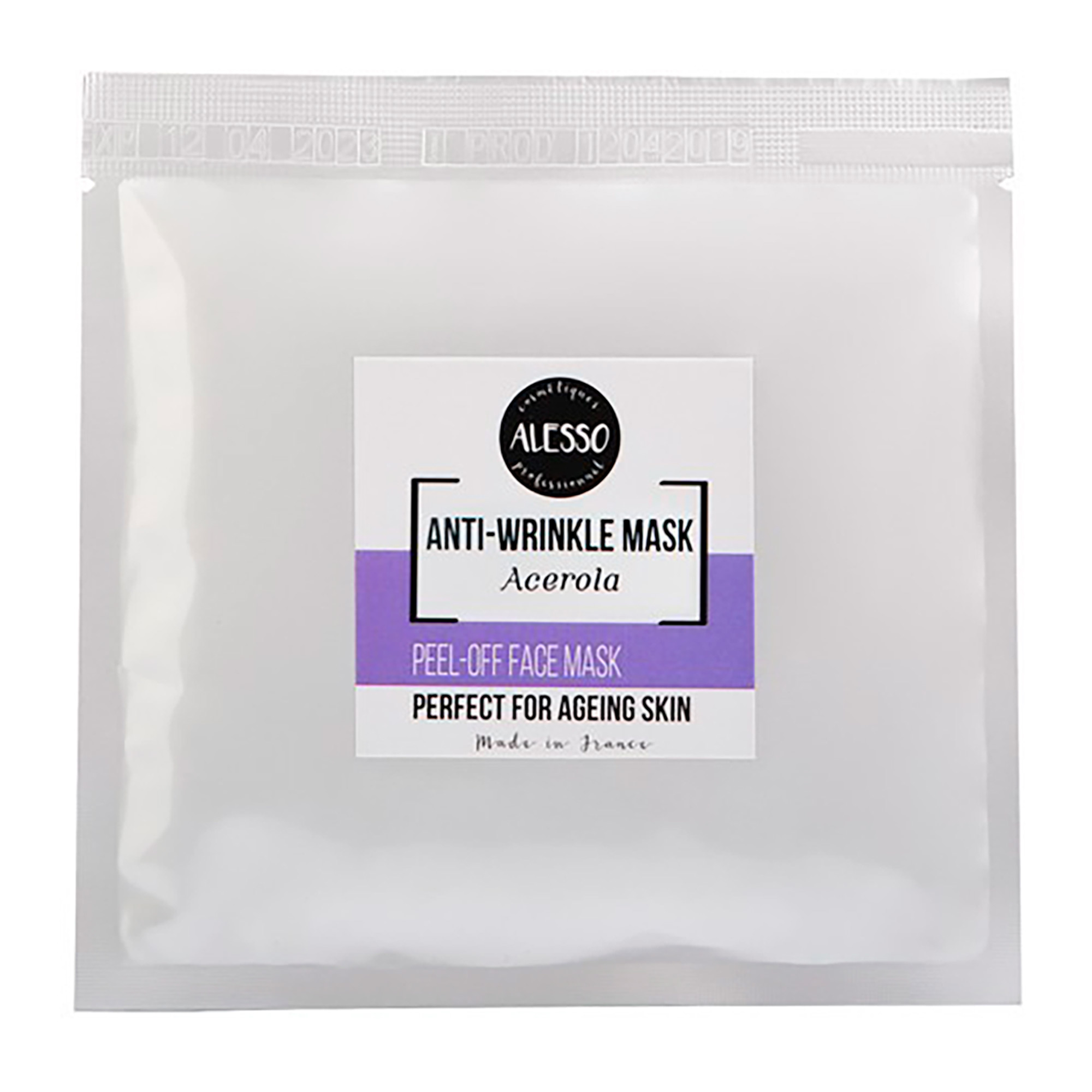 Альгінатна маска для обличчя Alesso Professionnel Anti-Wrinkle Mask Acerola з ацеролою, проти зморшок, 25 г